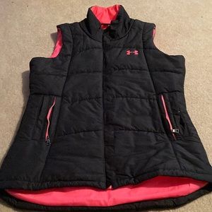 Under Armour vest pink and black large